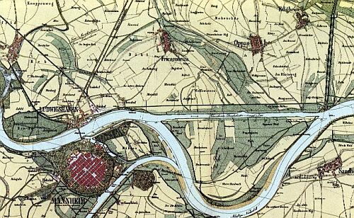 Abb. 10: unbekannt - Rheinbegradigung Ludwigshafen Frankenthal- Public Domain (gemeinfrei).
