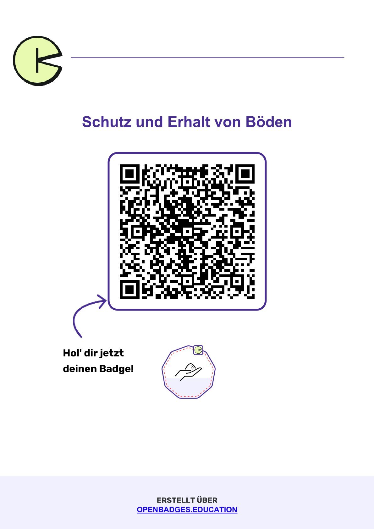 Badge - Schutz und Erhalt von Böden