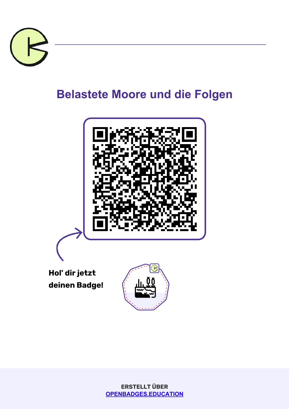 Badge Folgen belasteter Moore
