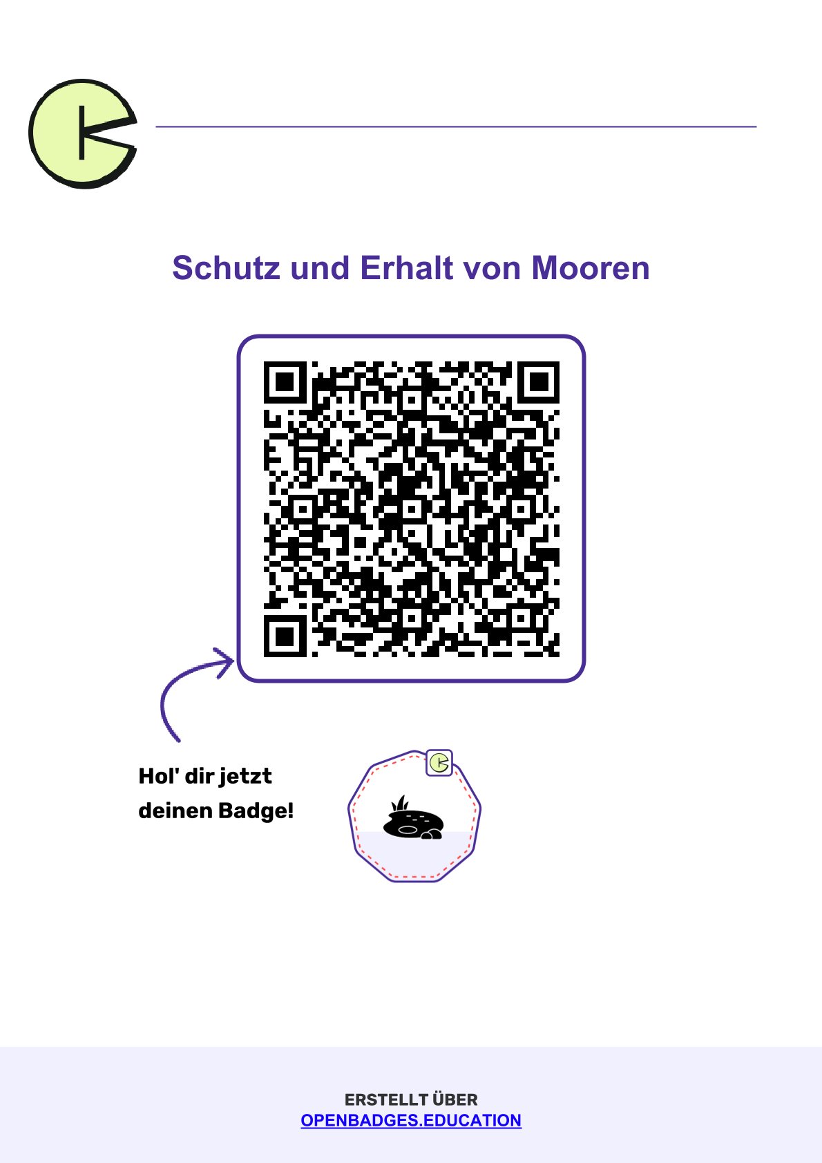 Badge - Schutz und Erhalt belasteter Moore