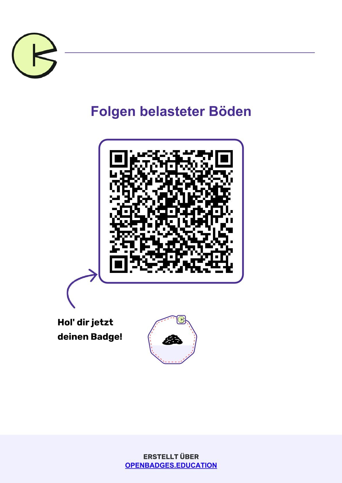 Badge - Folgen belasteter Böden