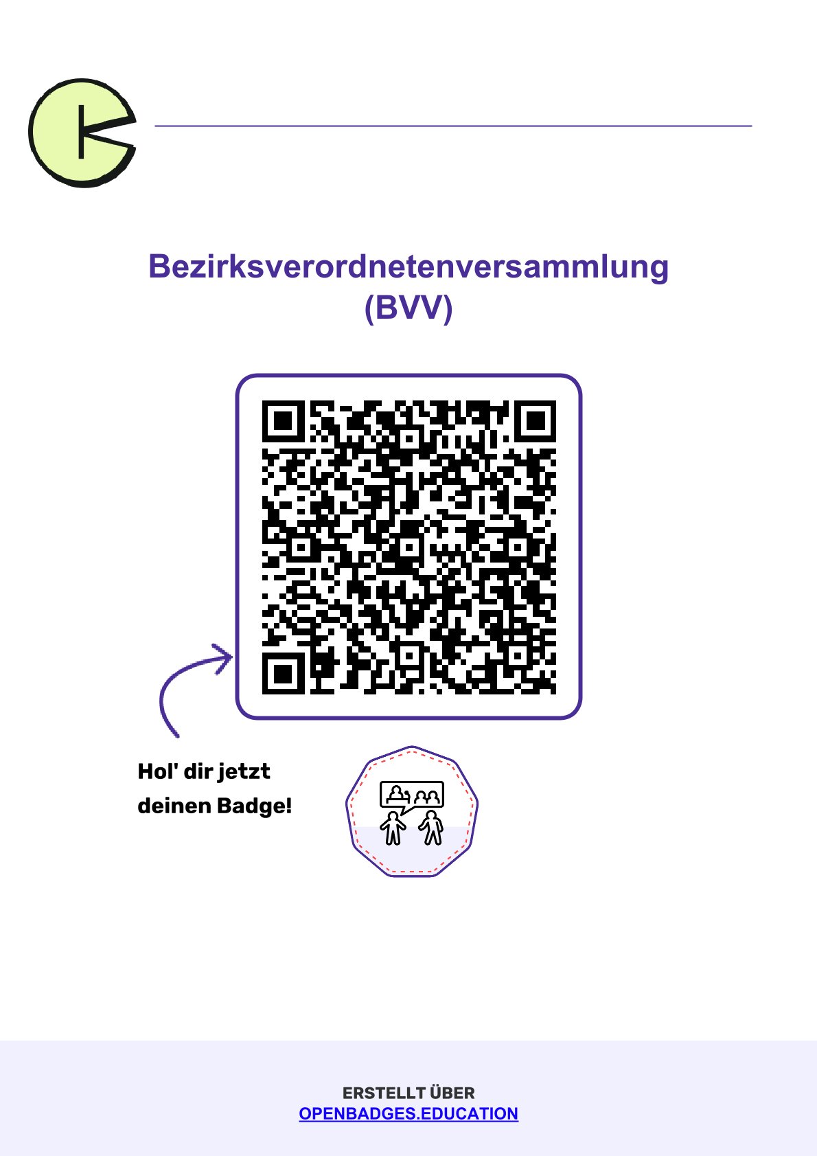 Dein Badge - Bezirksverordnetenversammlung