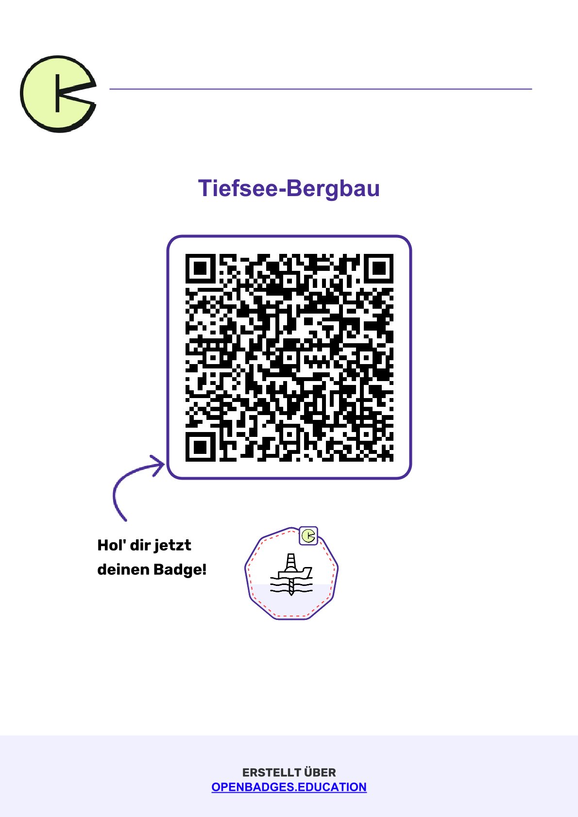 Dein Badge - Tiefseebergbau