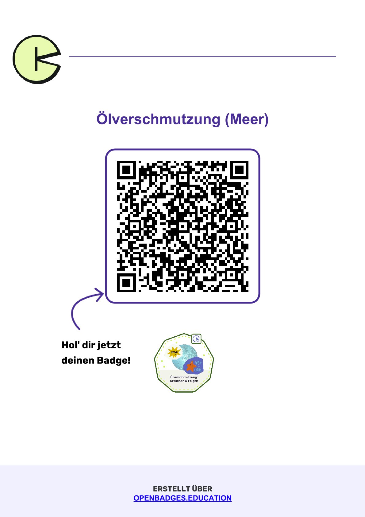 Dein Badge - Ölverschmutzung