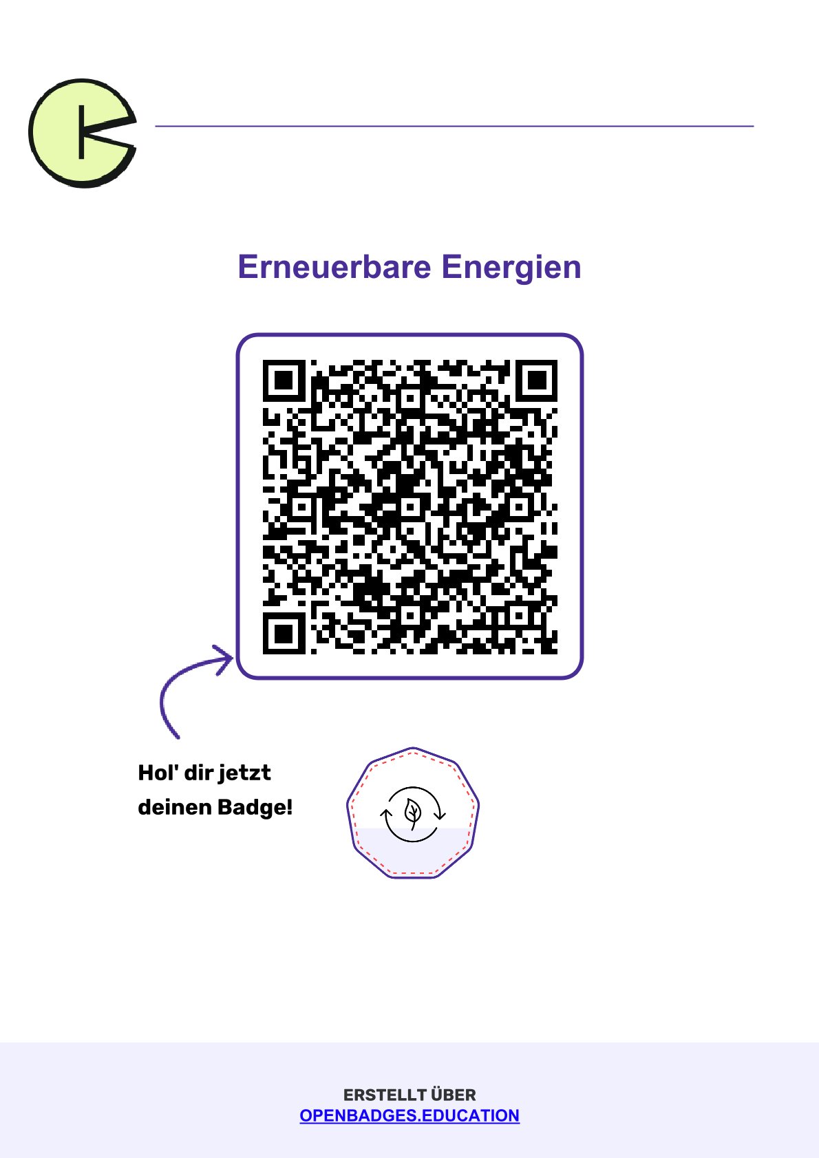 Badge - Erneuerbare Energien
