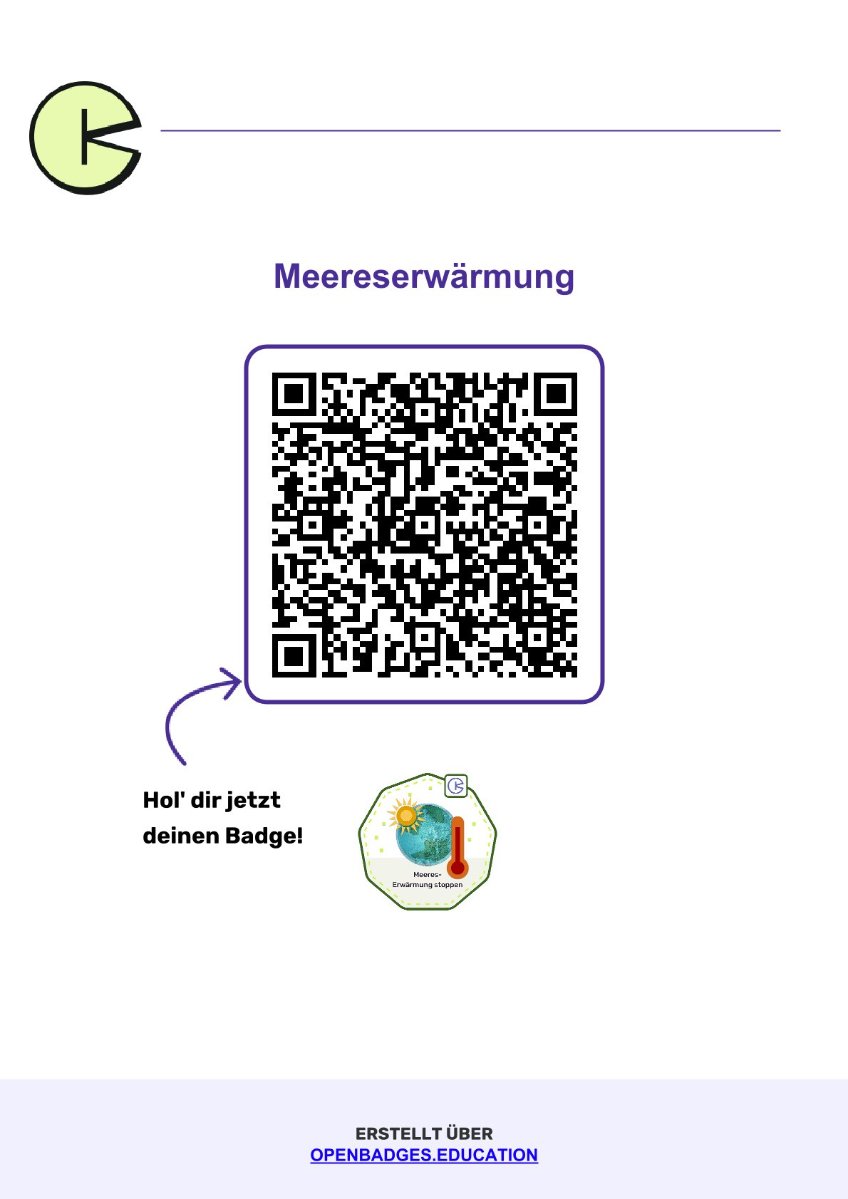 Badge - Meereserwärmung