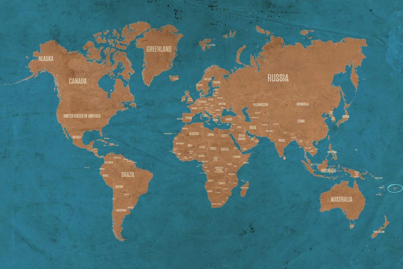 Abb. 8: akiraworks/mycelia gGmbH - Weltkarte. Die Fidschi Inseln sind blau umkreist - canva.com/ CC-BY SA.