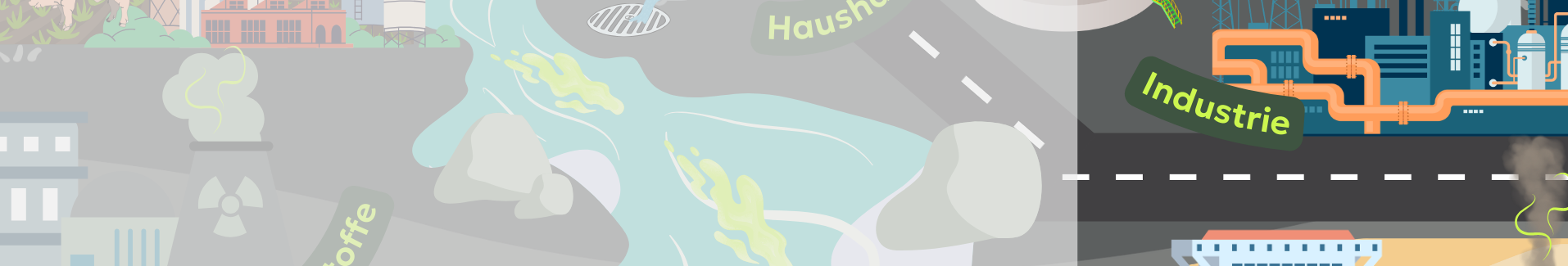 Abb. 11: mycelia gGmbH - Schadstoffe gelangen ins Meer durch Industrie - canva.com/ CC BY-SA.