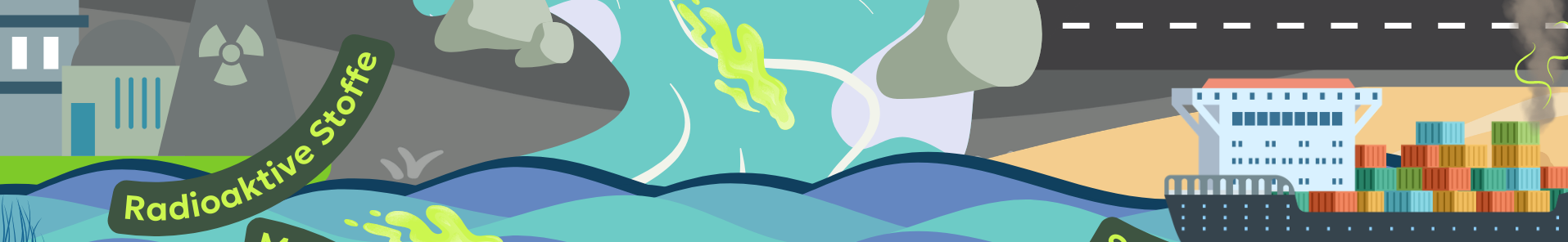 Abb. 14: mycelia gGmbH - Schadstoffe gelangen ins Meer durch radioaktive Stoffe - canva.com/ CC BY-SA.