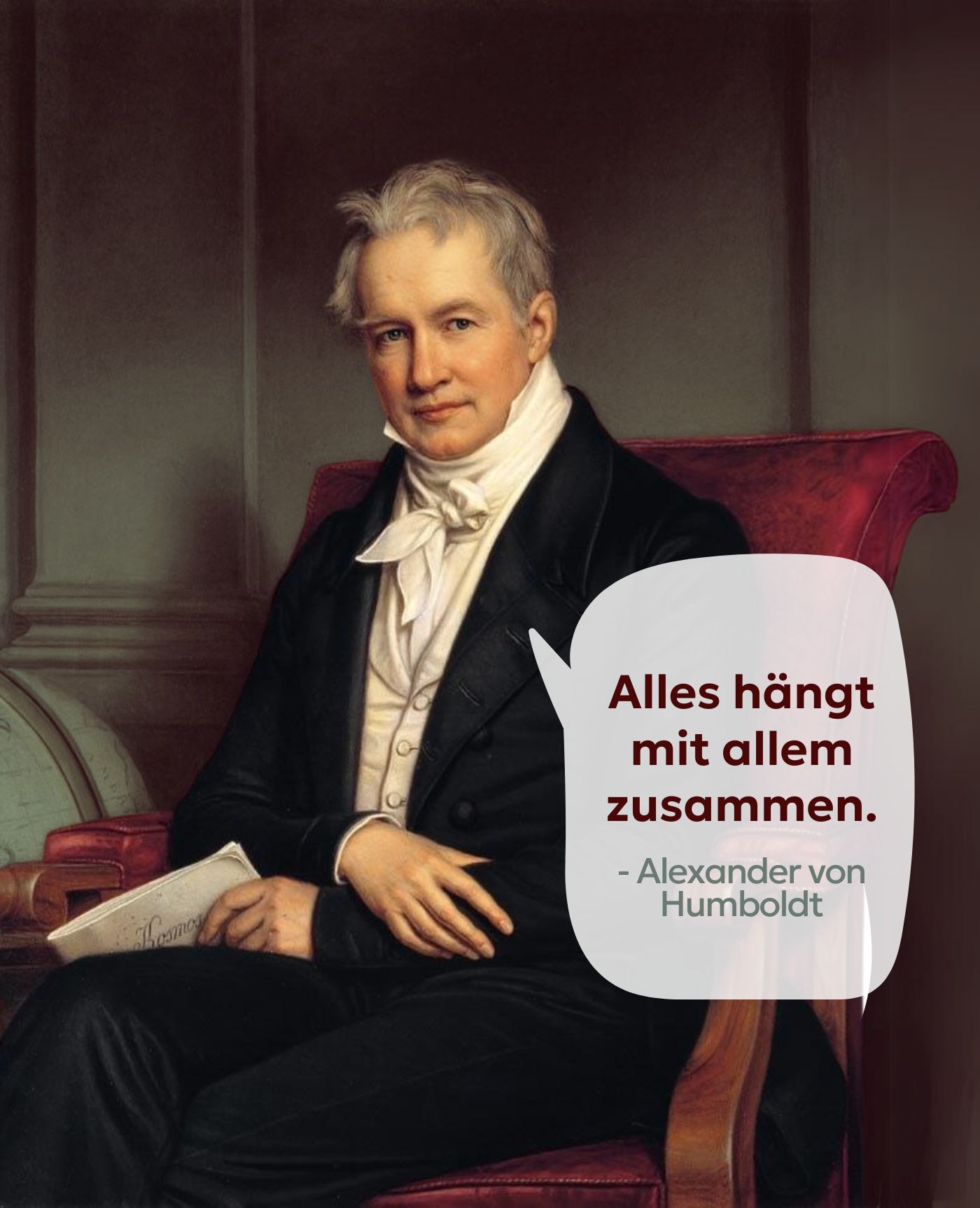 Abb. 17: Alexander von Humboldt (Joseph Karl Stieler, 1843) (Abb. verändert durch mycelia.education).