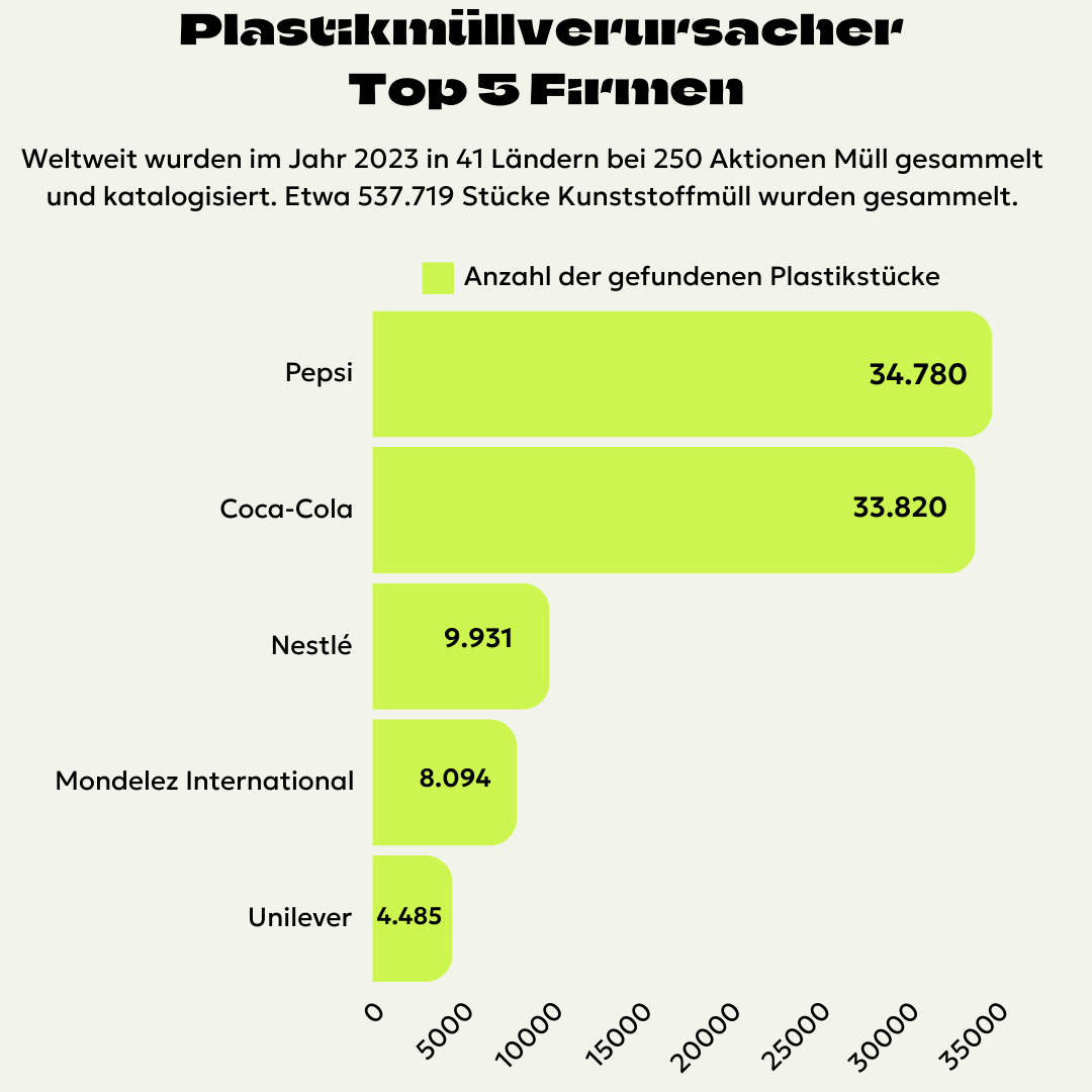 Plastikmüllverursacher Top 5 Firmen