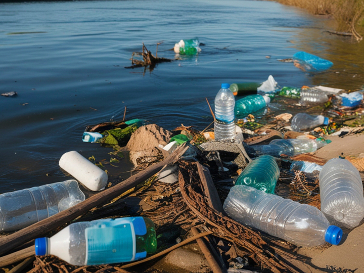 Abb. 21: SUMALI IBNU CHAMID - Plastikmüll am Ufer - canva.com. 