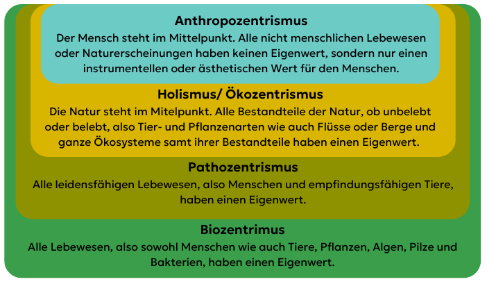 Positionen in der Umwelt-Ethik