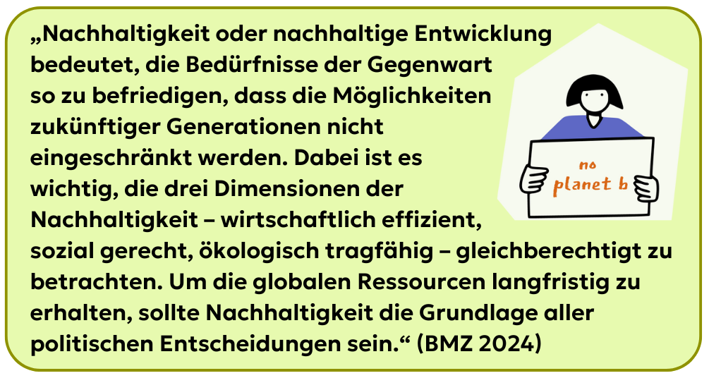 Dimensionen der Nachhaltigkeit